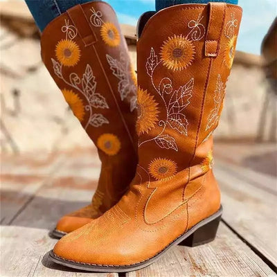 "Stella" Lässige Cowboy Boots