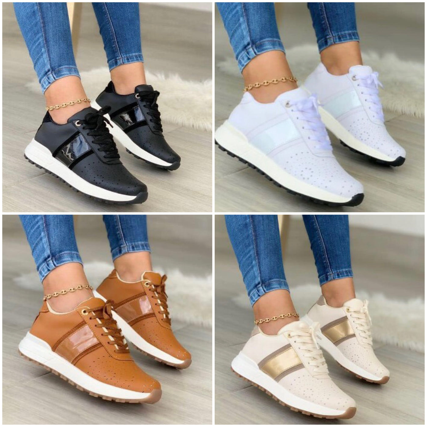 "Laura" Sportliche Plateau Sneaker