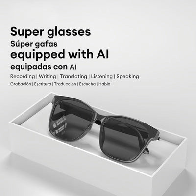 Übersetzungsbrille | Echtzeit KI-Übersetzung | Bluetooth 5.4 | 110h Akkulaufzeit