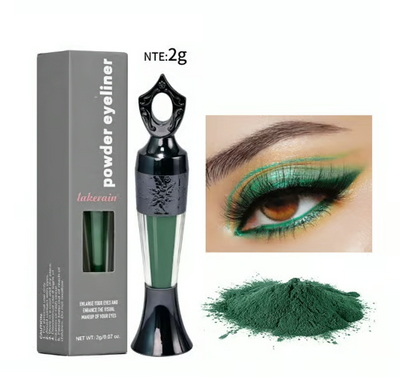 Kräuter Eyeliner | Intensives Schwarz | Natürlich & Wischfest | Langanhaltender Kajal für empfindliche Augen