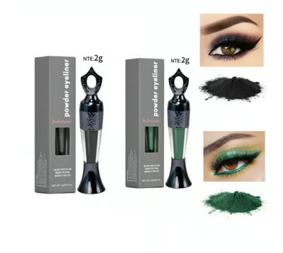Kräuter Eyeliner | Intensives Schwarz | Natürlich & Wischfest | Langanhaltender Kajal für empfindliche Augen