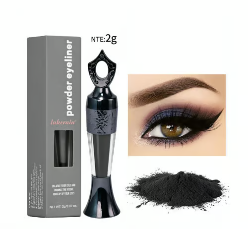 Kräuter Eyeliner | Intensives Schwarz | Natürlich & Wischfest | Langanhaltender Kajal für empfindliche Augen