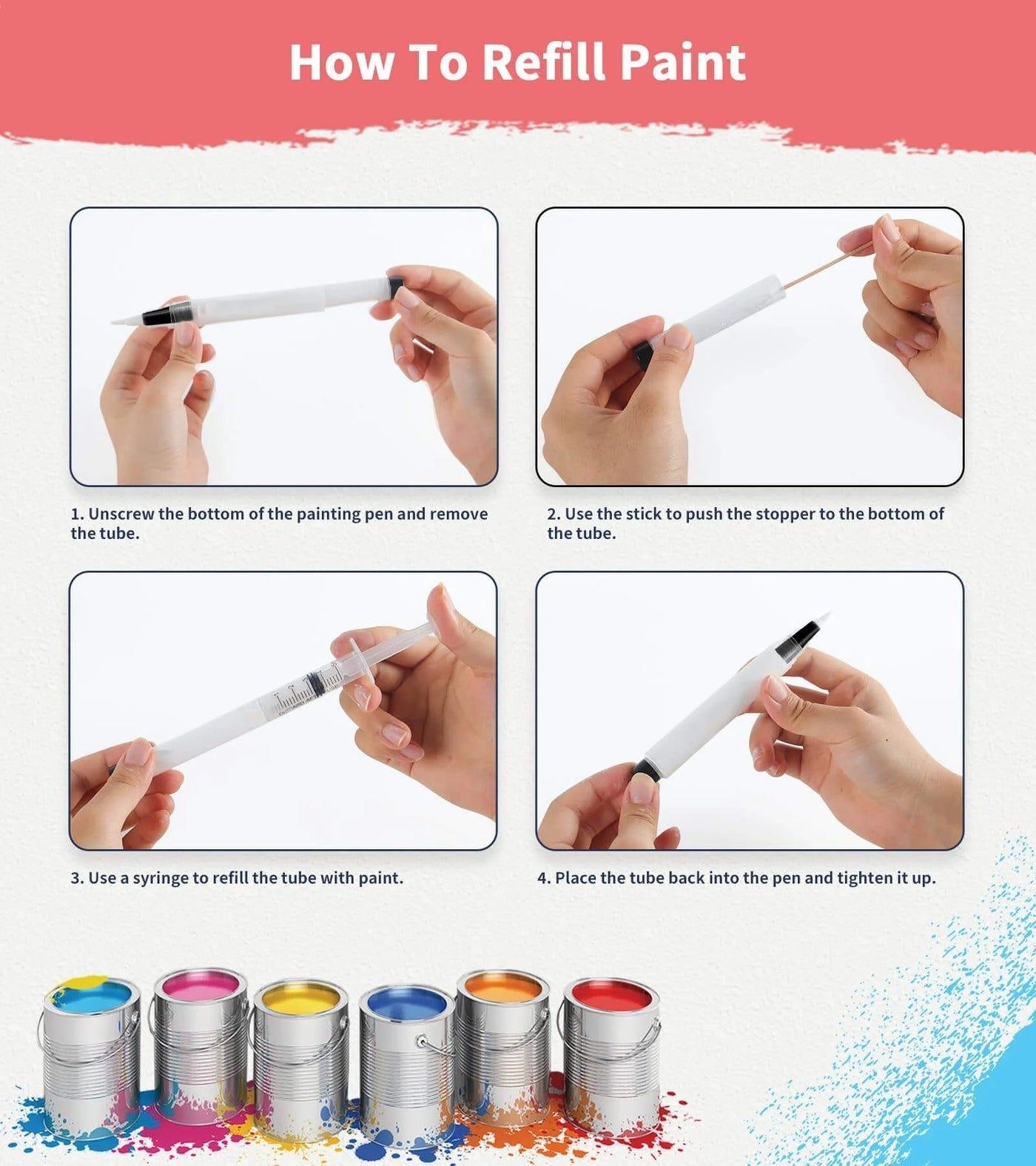 Reparatur-Pinselstift | Präzise Ausbesserungen | Befüllbar & Wiederverwendbar