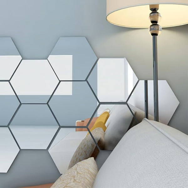Spiegel Folien Set | Flexible PET Spiegelfliesen | Selbstklebend, Bruchsicher & Leicht