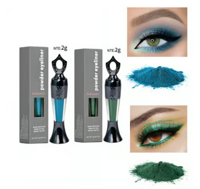Kräuter Eyeliner | Intensives Schwarz | Natürlich & Wischfest | Langanhaltender Kajal für empfindliche Augen