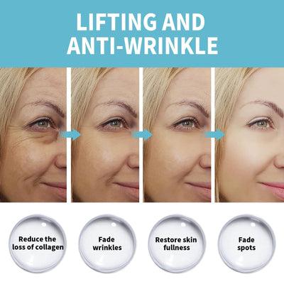 Anti-Falten-Creme | Sofort Glättender Faltenfüller mit Vitamin C & Hagebuttenöl | Für Straffe, Strahlende Haut