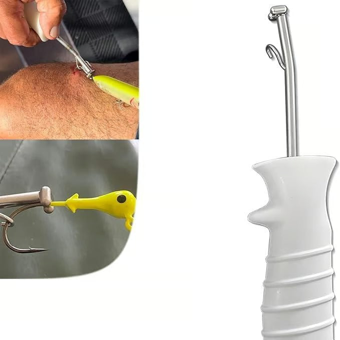 2+1 Gratis | Angel Hakenlöser Werkzeug | Sicher & Schnell | Rutschfester Griff | Präzise Abgewinkelte Spitze