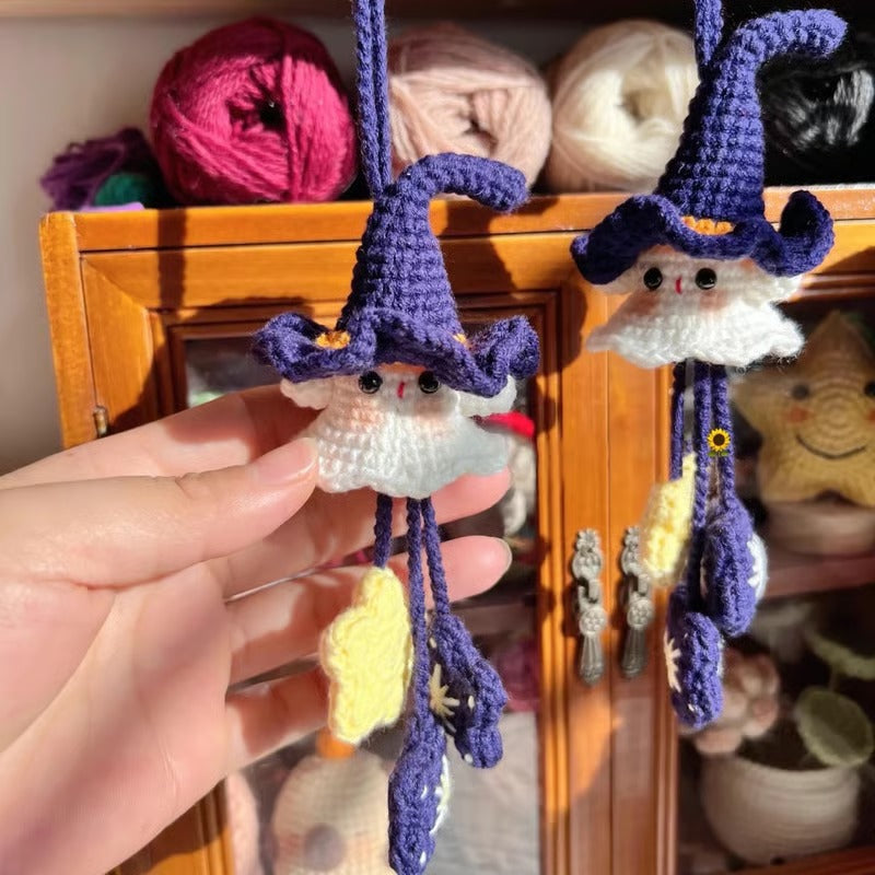 Halloween Häkelset  Geist mit Hexenhut | Komplett-Set für Anfänger & Profis | Garn, Haken & Zubehör