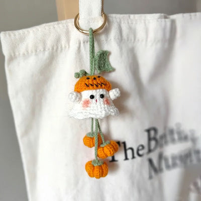 Halloween Häkelset  Geist mit Hexenhut | Komplett-Set für Anfänger & Profis | Garn, Haken & Zubehör