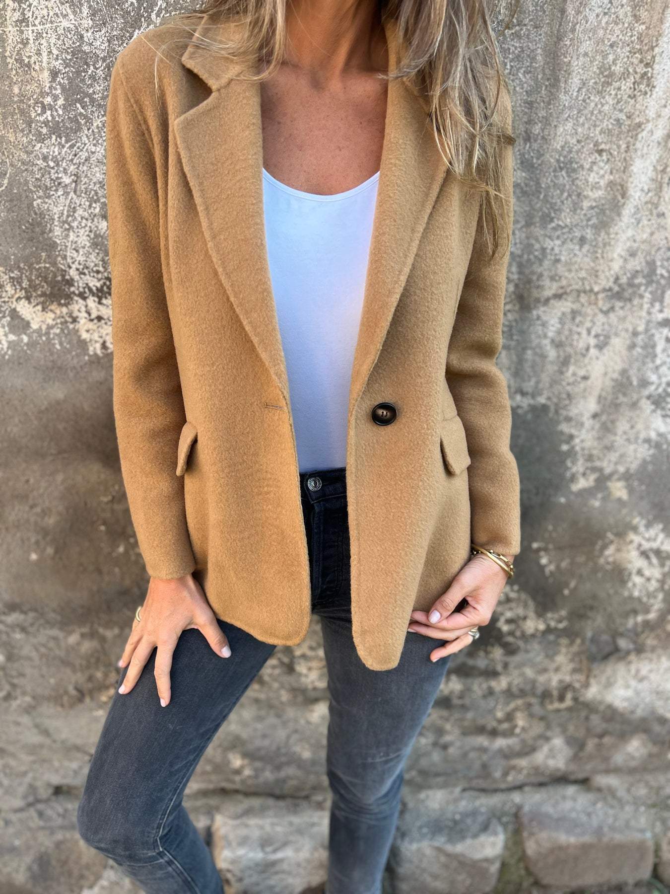 Diane | Blazer mit Ein-Knopf-Design für Damen