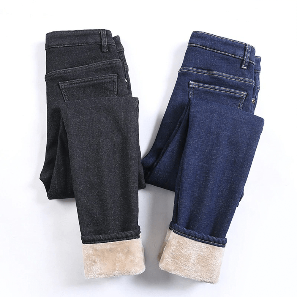 HaltenWarm™ Dehnbare Warme Fleece-Jeans