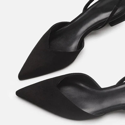Damen Spitzer Zehe Niedrigem Absatz Sandalen | Bequeme