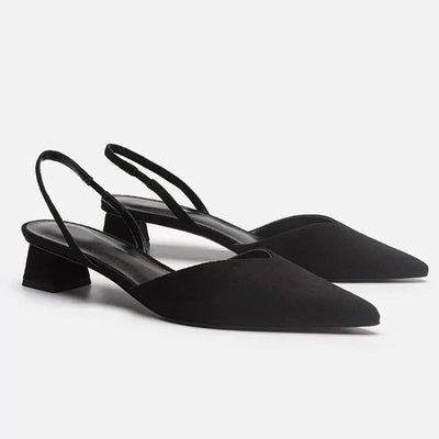 Damen Spitzer Zehe Niedrigem Absatz Sandalen | Bequeme