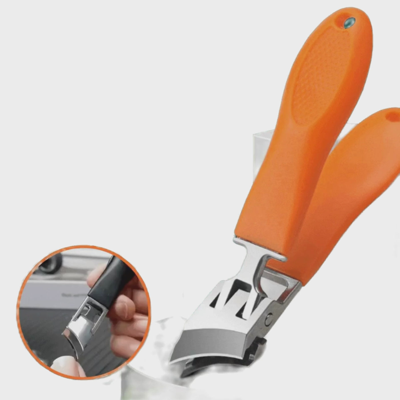 Nagelknipser für dicke Nägel | Breite Öffnung | Ergonomischer Griff & Antispritz-Funktion