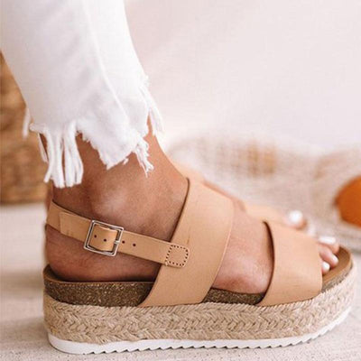 "Kaja" Designer-Plateau-Sandale
