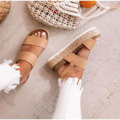 "Kaja" Designer-Plateau-Sandale