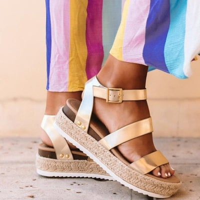 "Hanne" Keil-Sandalette