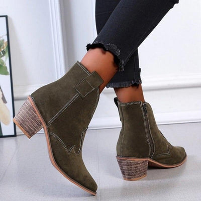 "Jane" Lässige Cowgirl Stiefeletten