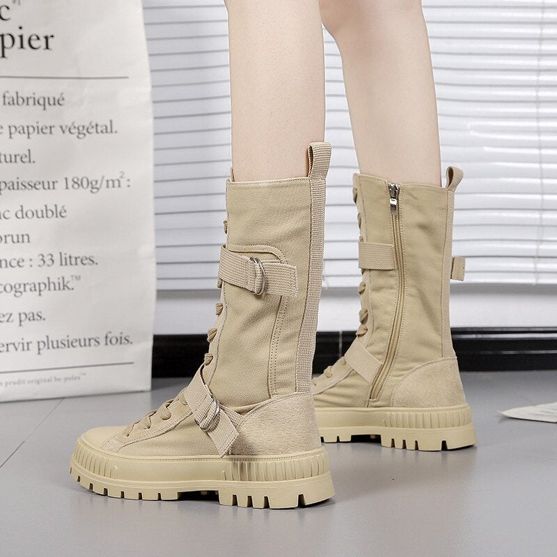 "Megan" Lässige Schnürstiefel