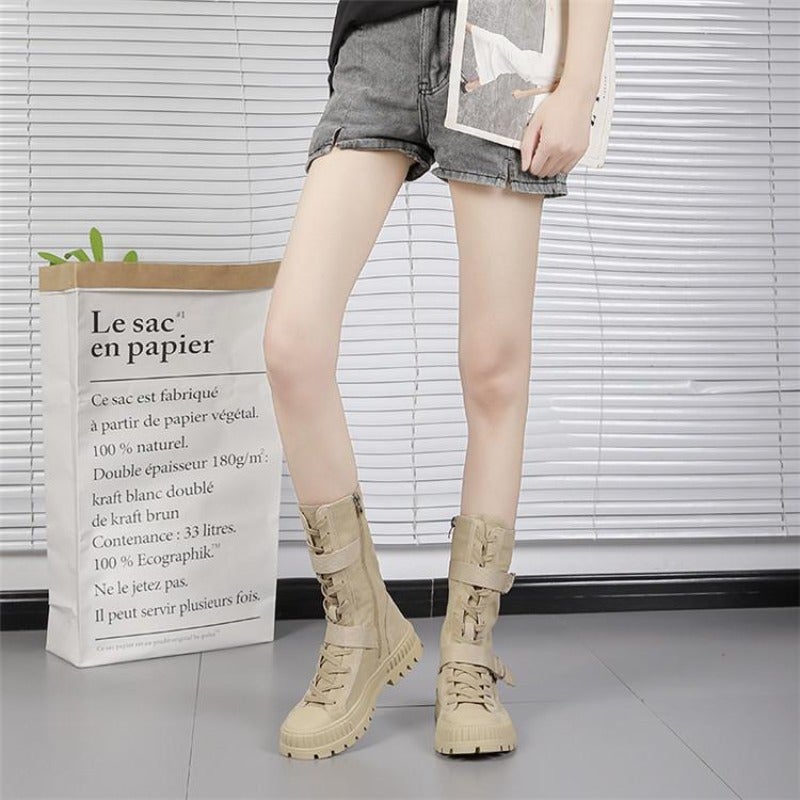 "Megan" Lässige Schnürstiefel