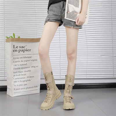 "Megan" Lässige Schnürstiefel