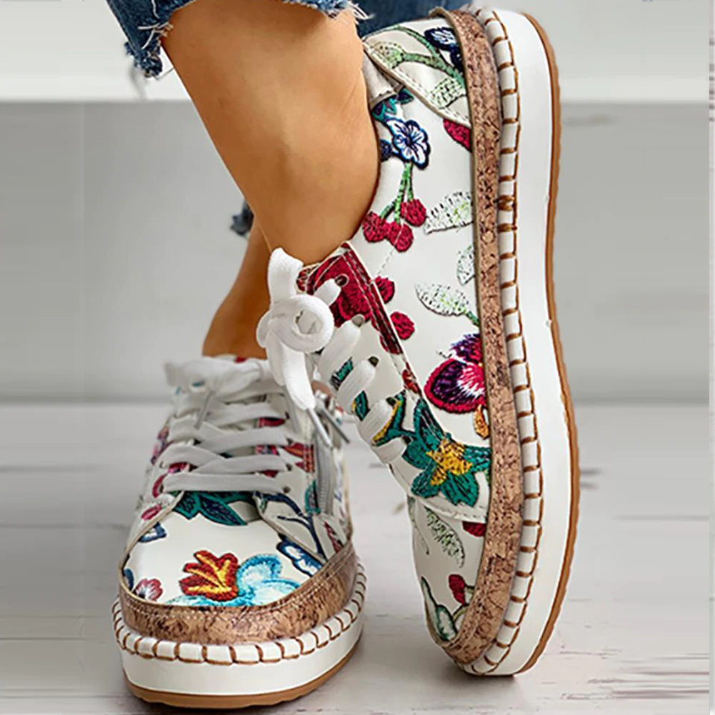 Martha™ Atmungsaktive Slip-on-Sneakers Mit Einzigartigem Print