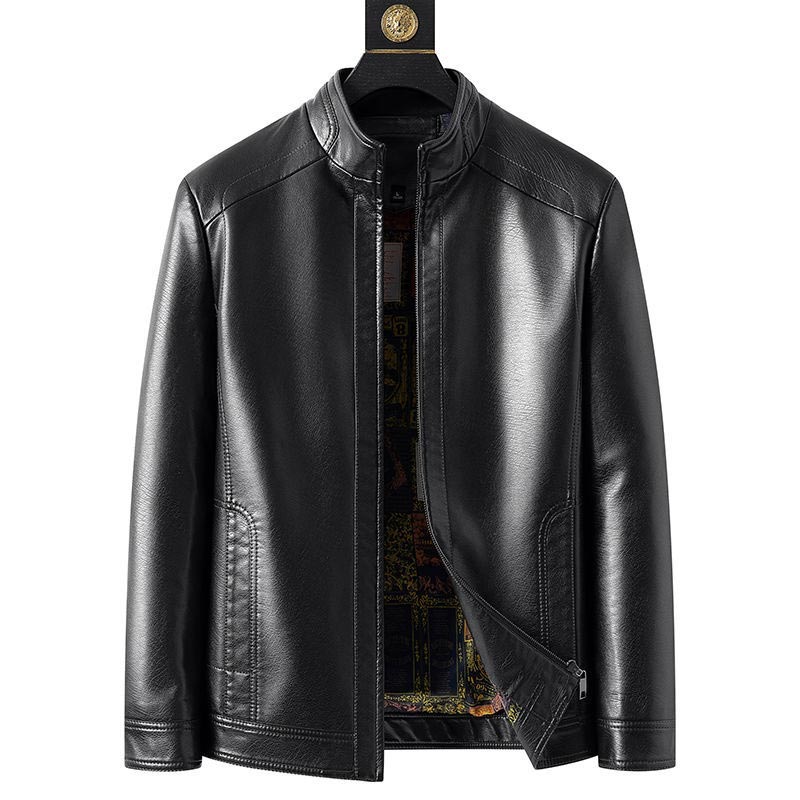 Herren Lederjacke | Echte Lederqualität | Mit Plüschfutter | Winddicht & Warm