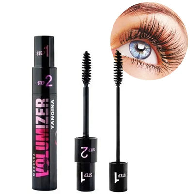 2+2 Gratis | Wimperntusche Volumen 4x | Langanhaltend & Wischfest bis 24h | Wasserfest Mascara Schwarz