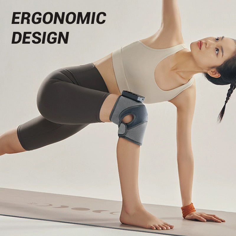 Beheizte Kniebandage mit Massage | Wärmetherapie & Vibrationsmodi | USB/Netzadapter | Verstellbar & Atmungsaktiv