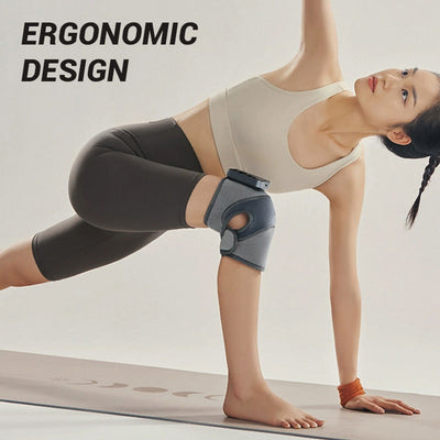 Beheizte Kniebandage mit Massage | Wärmetherapie & Vibrationsmodi | USB/Netzadapter | Verstellbar & Atmungsaktiv