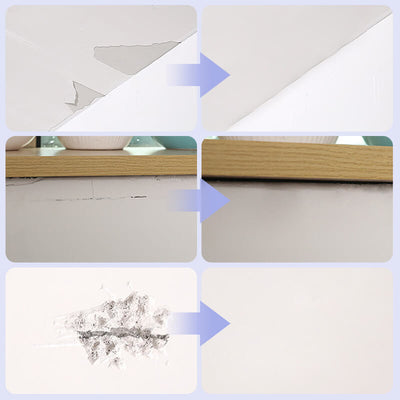 Weiße Wandreparaturpaste | Fliesen & Wand Reparatur Set | Wasserdicht, Rissfest & Schnelltrocknend | Professionelles Ergebnis