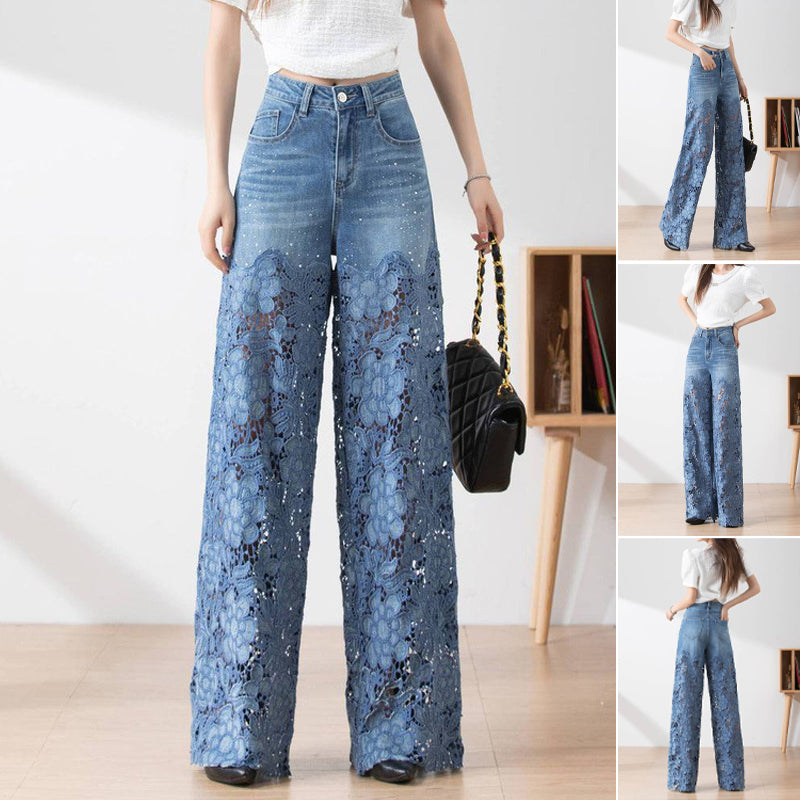 Annelore™ Schicke Spitzen-Jeans