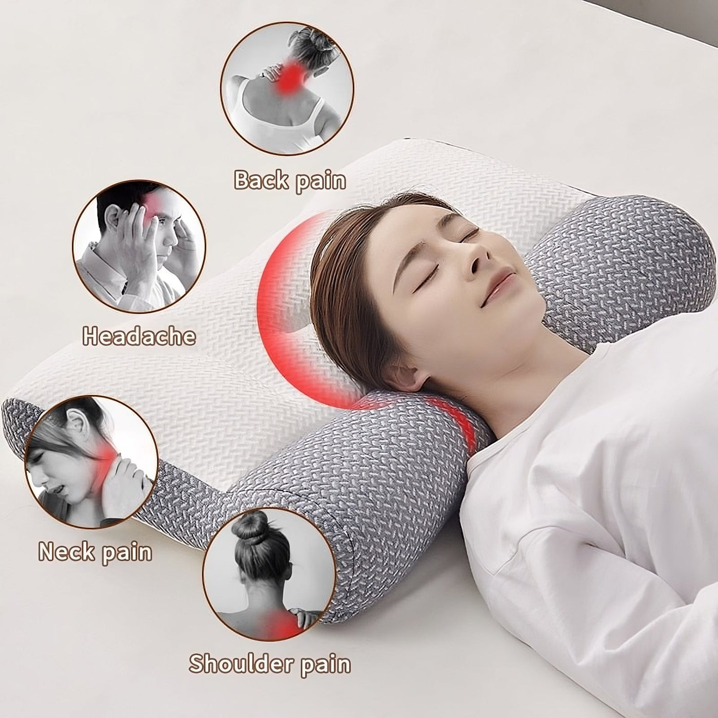 ErgoDreamKissen™ Super Ergonomic Pillow for Neck and Spine Protection