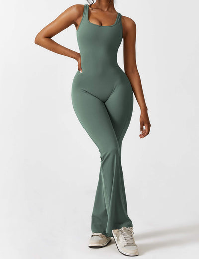 Nyla™ V-Back Flared Jumpsuit