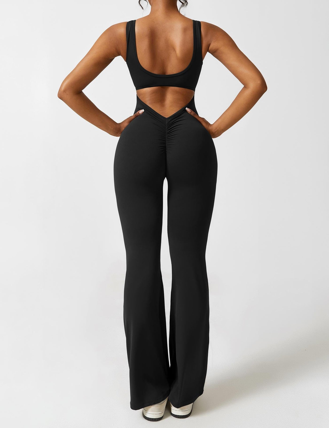 Nyla™ V-Back Flared Jumpsuit