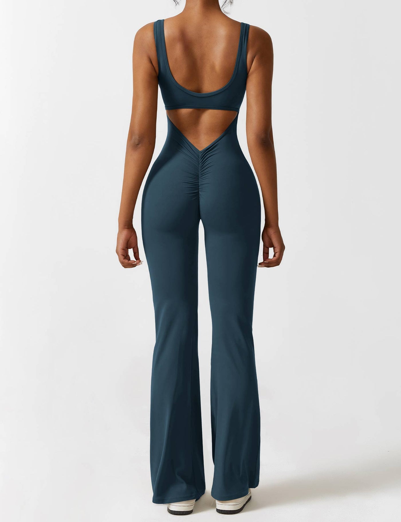 Nyla™ V-Back Flared Jumpsuit