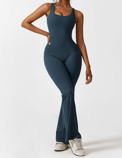 Nyla™ V-Back Flared Jumpsuit