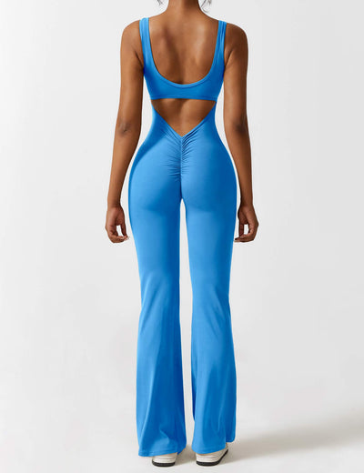 Nyla™ V-Back Flared Jumpsuit