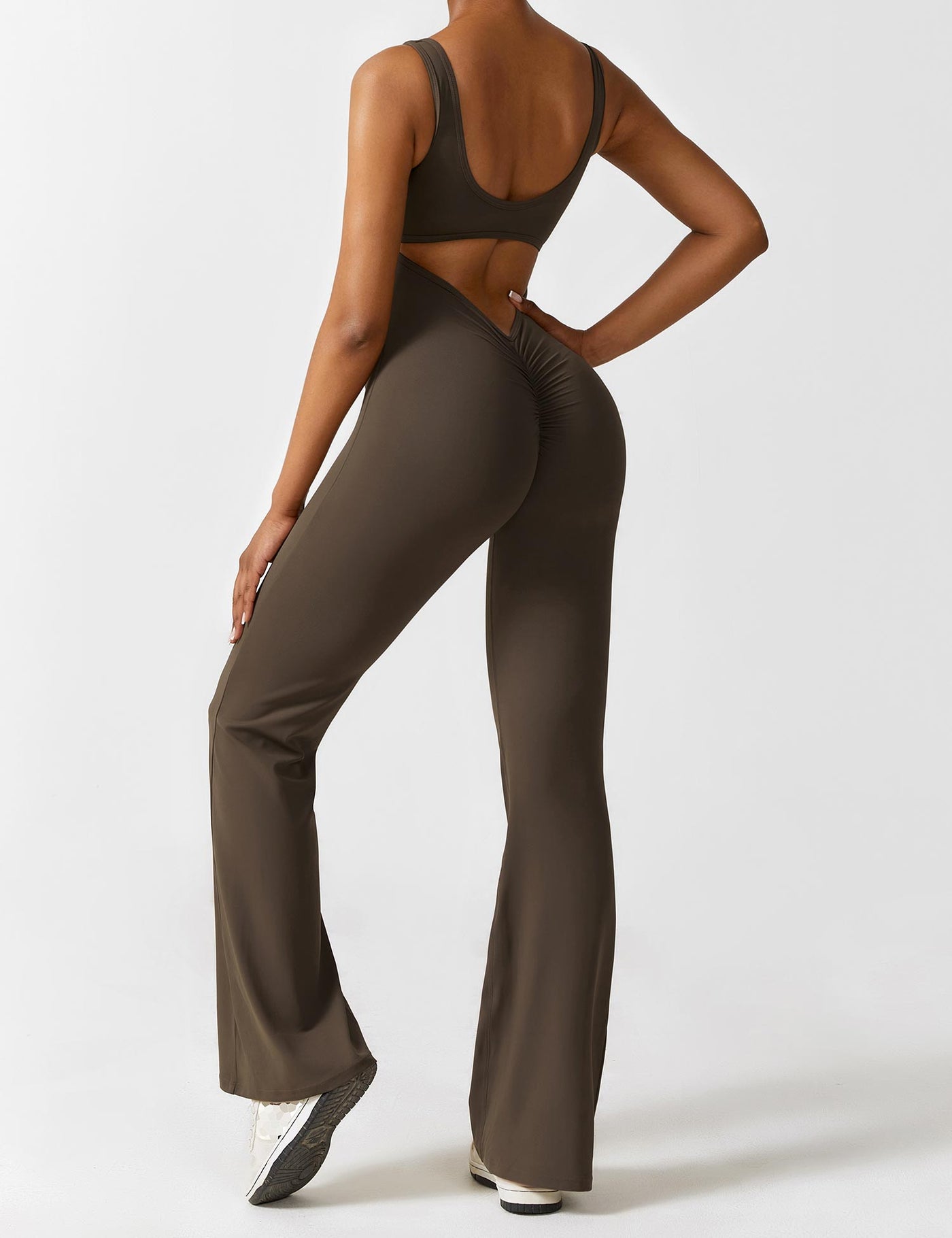 Nyla™ V-Back Flared Jumpsuit