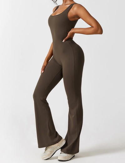 Nyla™ V-Back Flared Jumpsuit