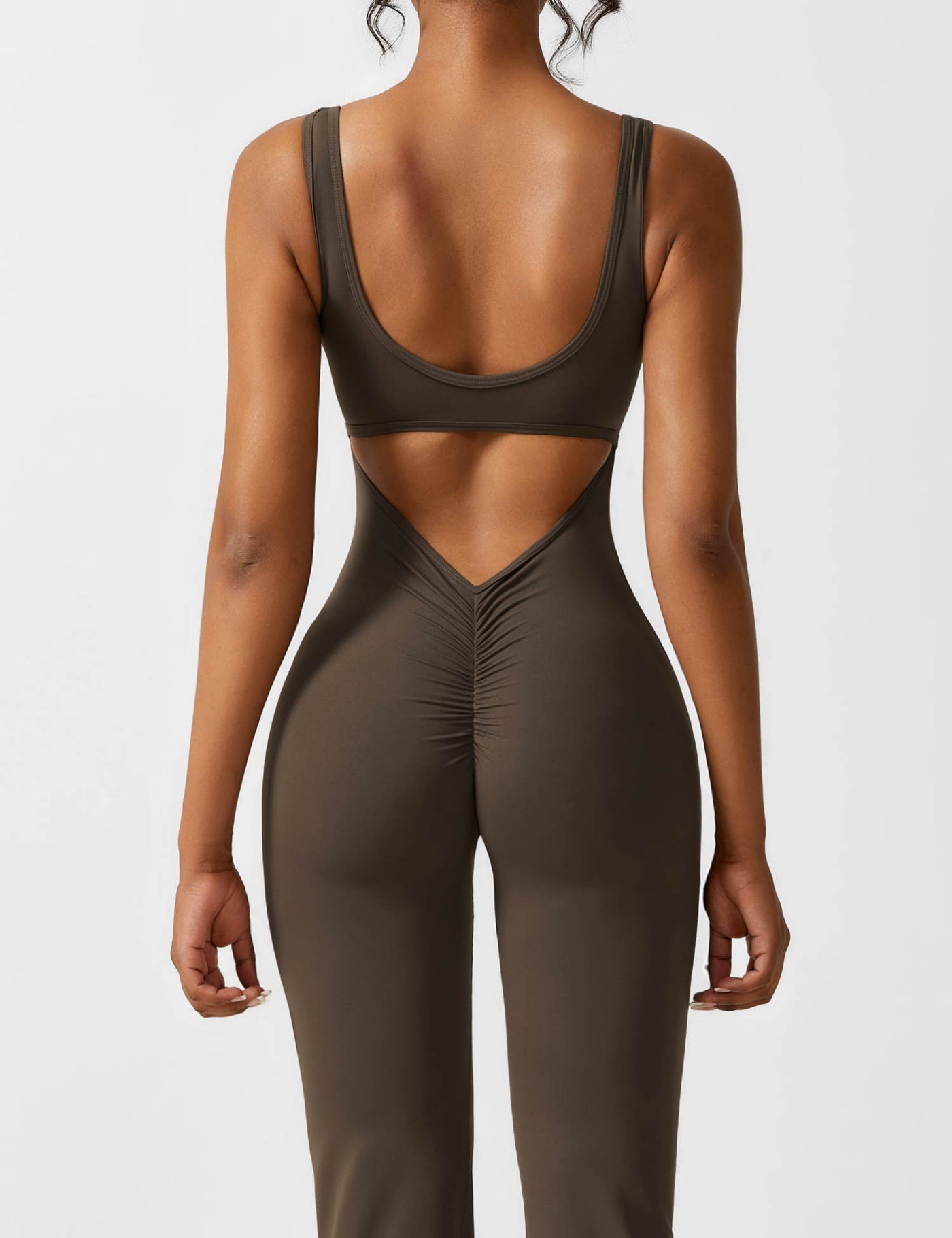 Nyla™ V-Back Flared Jumpsuit