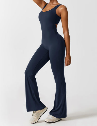 Nyla™ V-Back Flared Jumpsuit