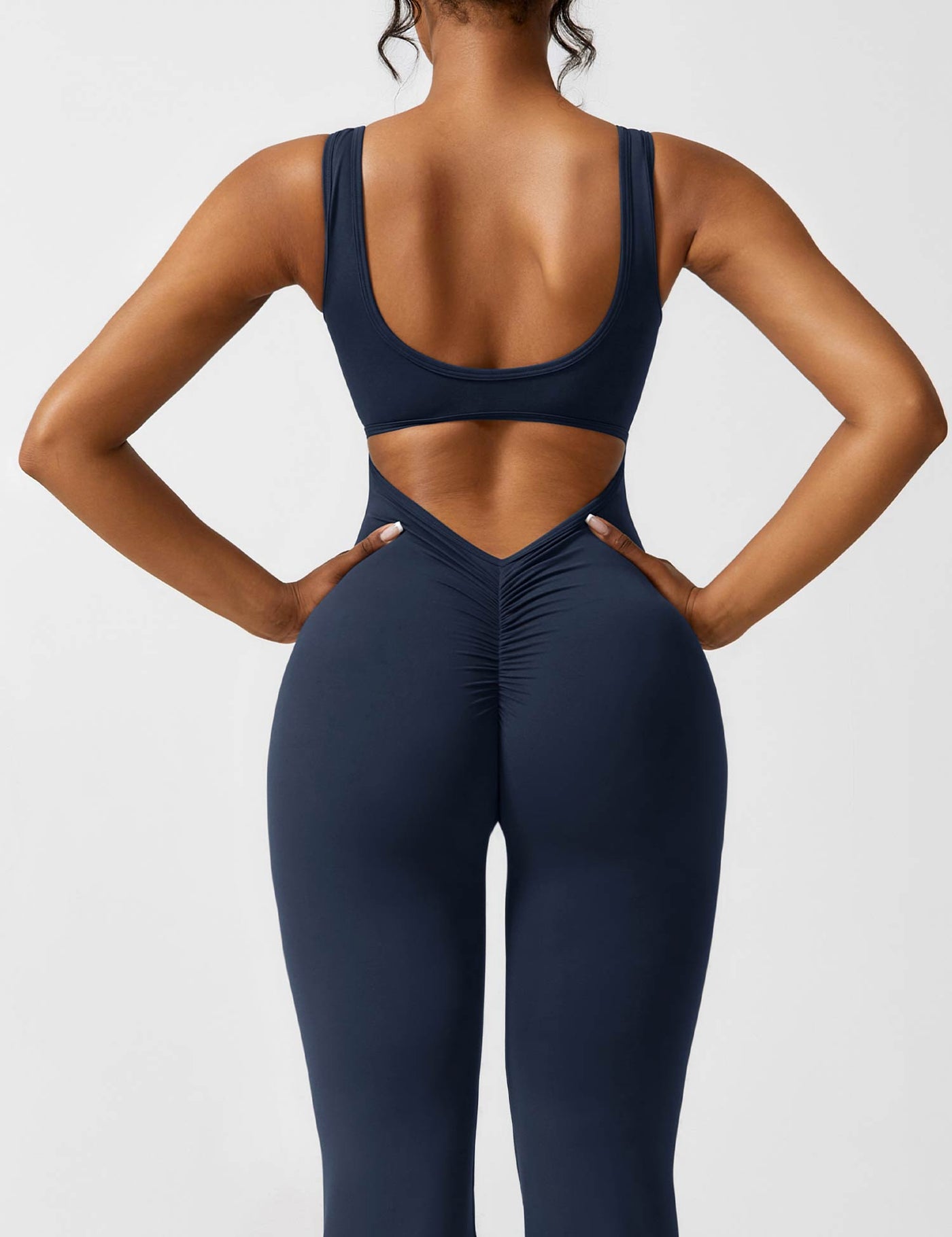 Nyla™ V-Back Flared Jumpsuit