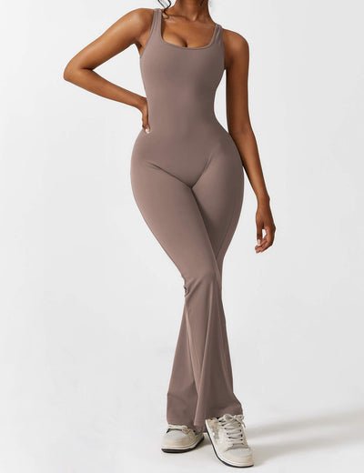 Nyla™ V-Back Flared Jumpsuit