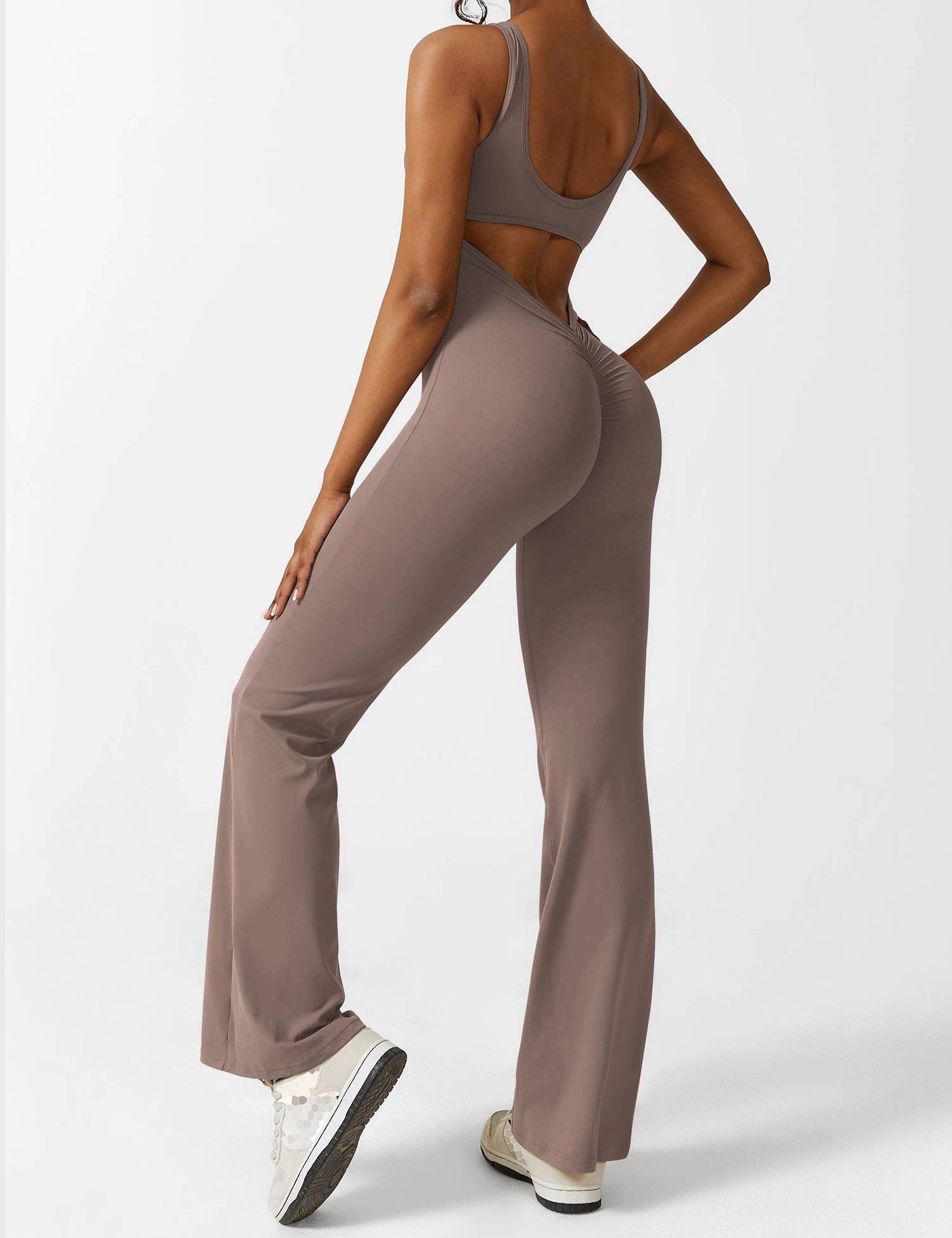 Nyla™ V-Back Flared Jumpsuit