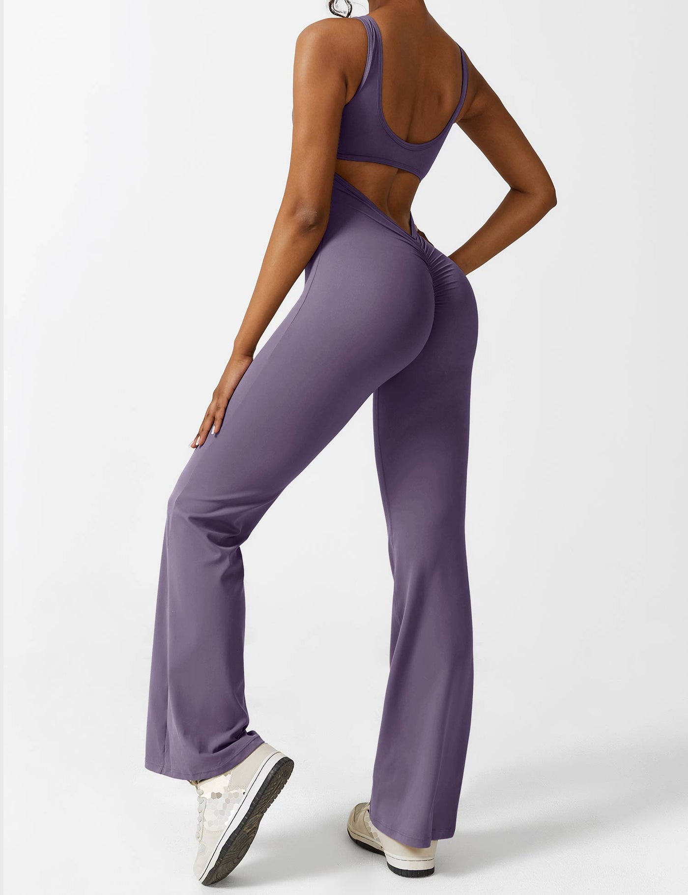 Nyla™ V-Back Flared Jumpsuit