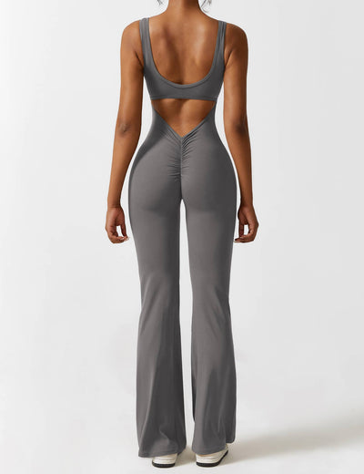 Nyla™ V-Back Flared Jumpsuit