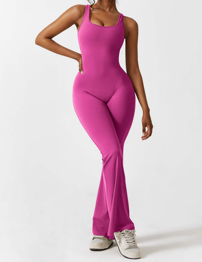 Nyla™ V-Back Flared Jumpsuit