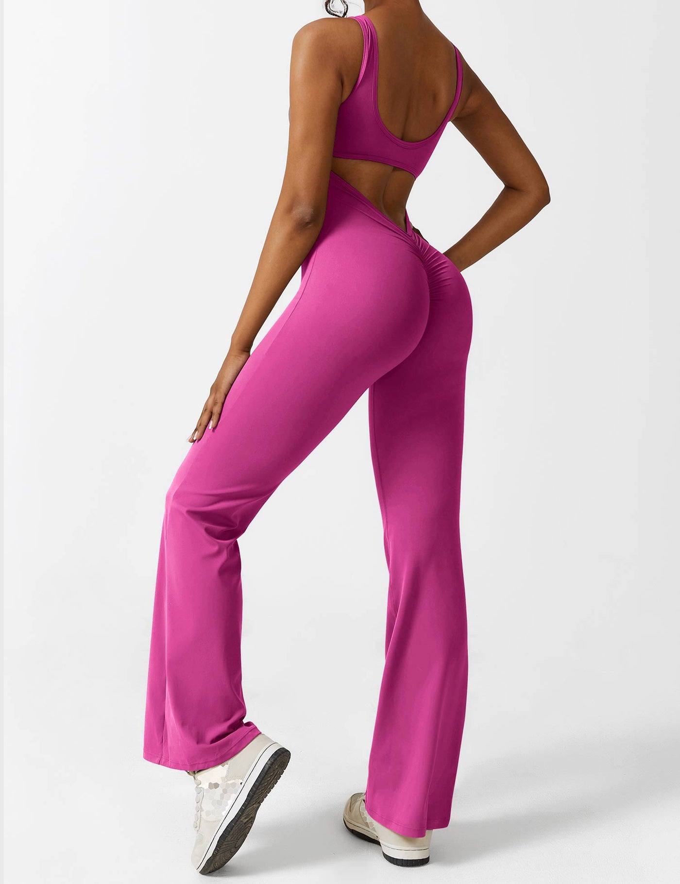 Nyla™ V-Back Flared Jumpsuit