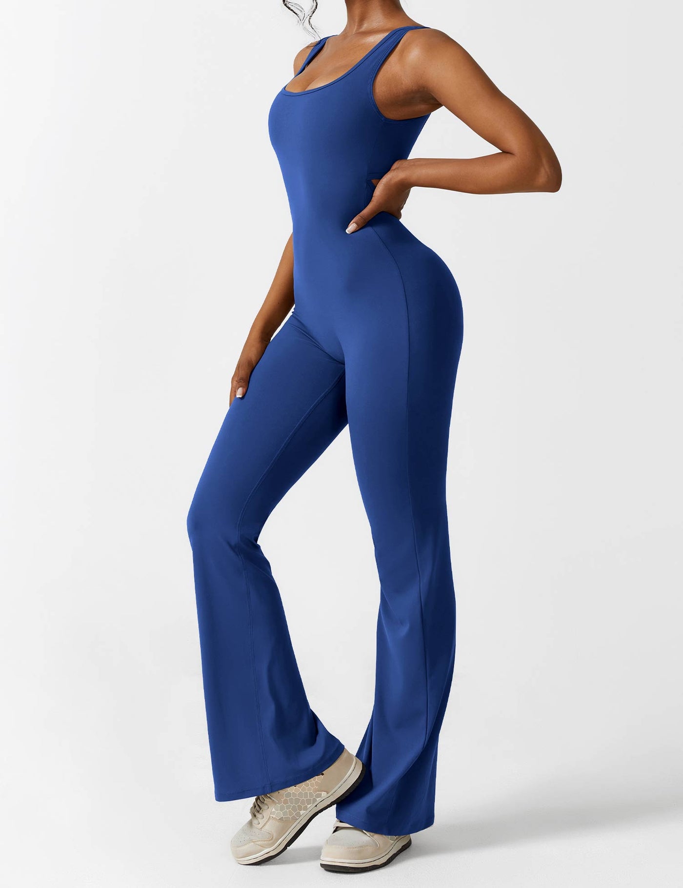 Nyla™ V-Back Flared Jumpsuit